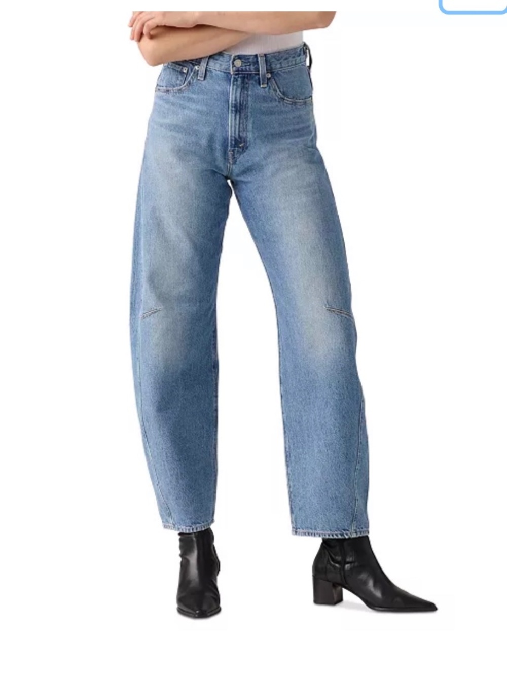 Levis cinch waist barrel jean